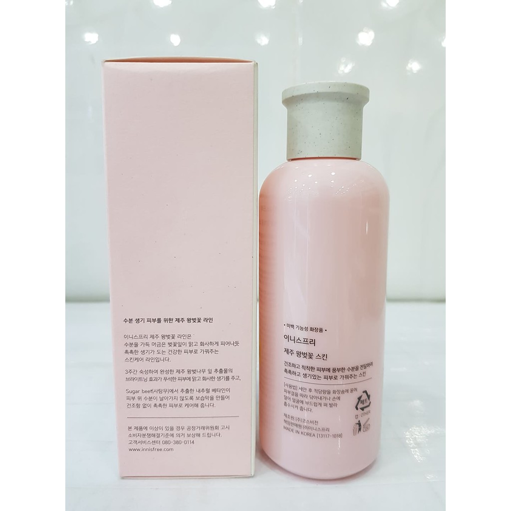 Nước Hoa Hồng INNISFREE Jeju Cherry Blossom Skin 200ml Hàn Quốc