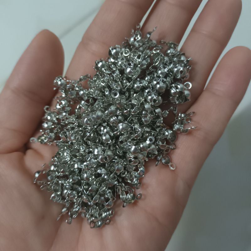 1 bịch 10 charm sò kẹp dây che nút thắt làm handmade