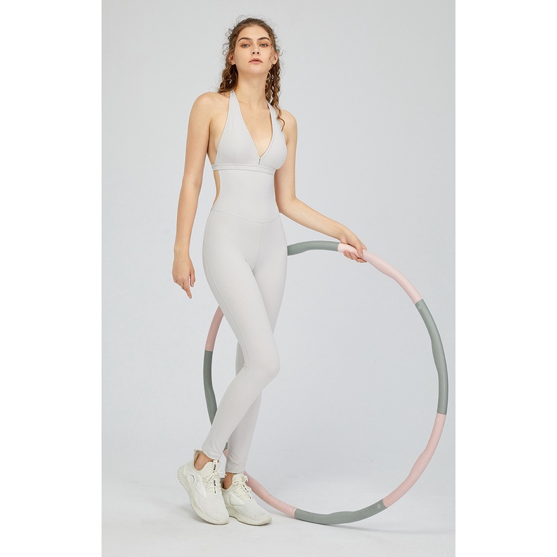 Jumpsuit Tập Gym Nữ Đồ Tập Gym, Quần Áo Tập Gym Yoga Zumba Erobic Nữ Dáng Đẹp Quần Dài Áo Sát Nách Chất Vải Co Giãn