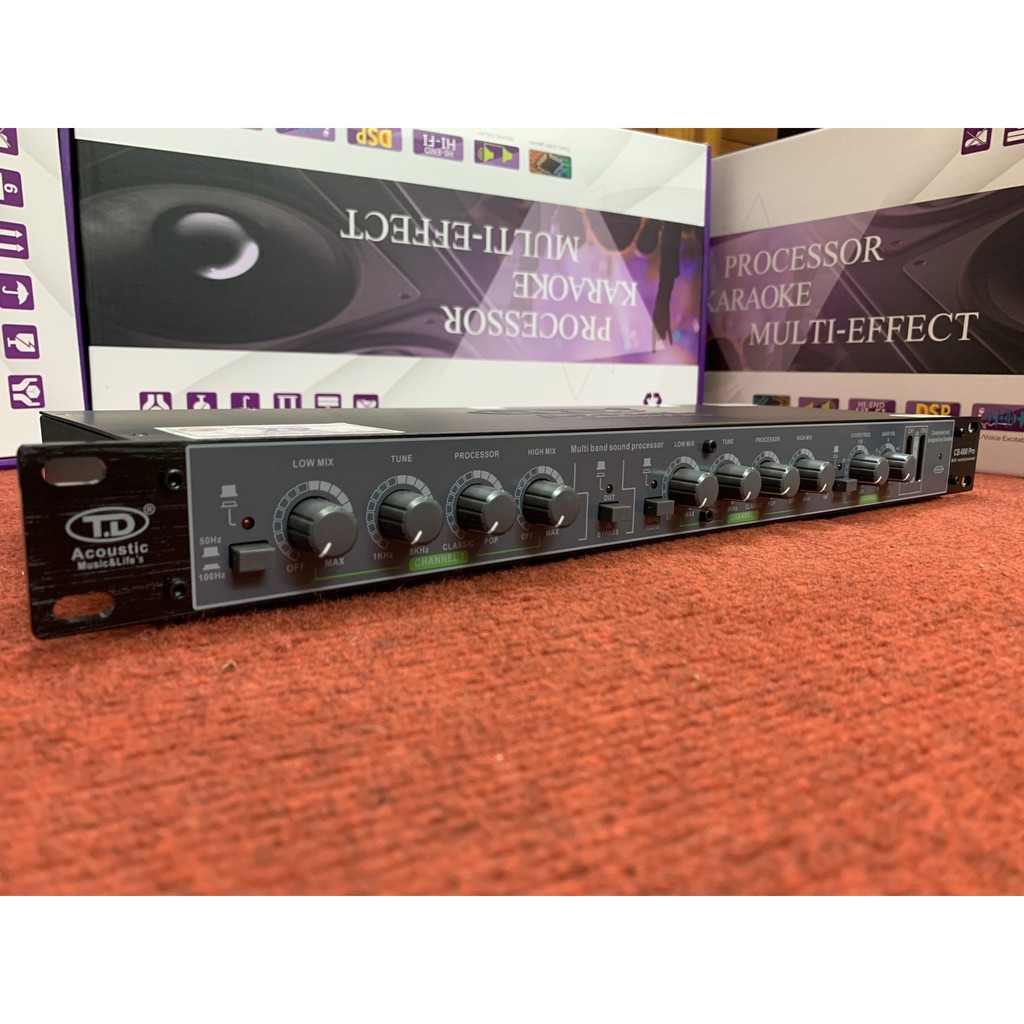 Máy nâng tiếng TD Accoustic CB 600  - Hàng chính hãng, chân AV mạ đồng vàng - Gia Khang Electronics