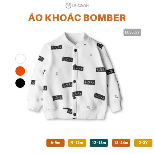 LE COON | Áo Bomber Nỉ | 6 tháng-3 tuổi