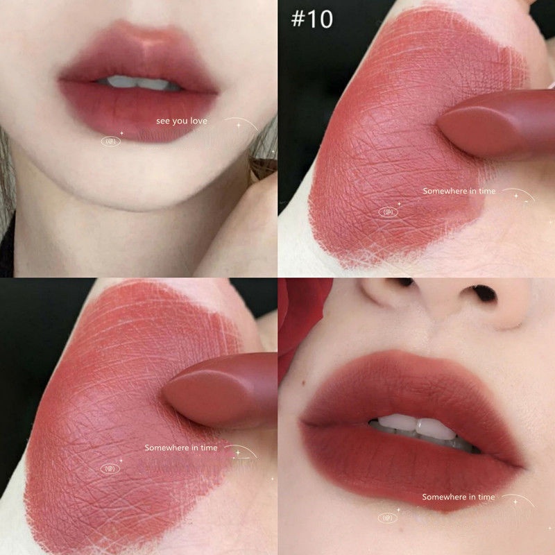 Son môi HANDAIYAN trang điểm chống nước và dưỡng ẩm nhiều màu sắc tùy chọn