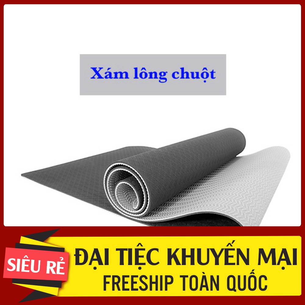 THẢM TẬP YOGA TPE CAO CẤP 2 LỚP 6MM