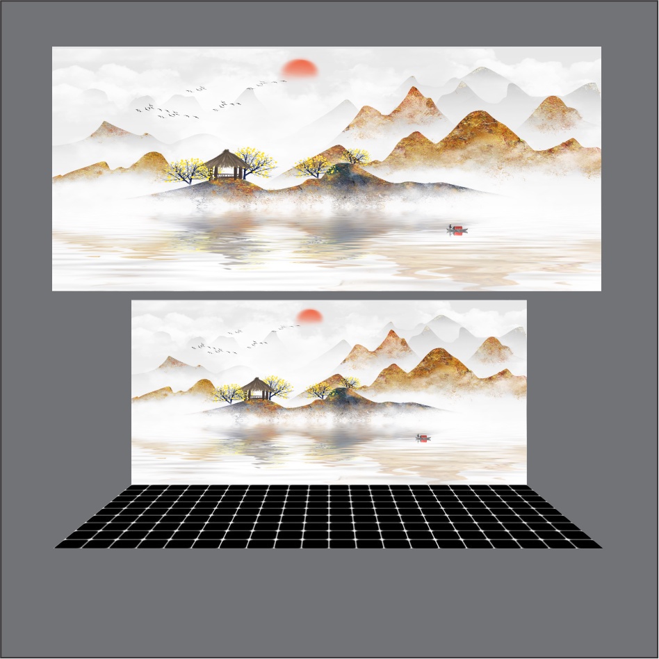 Decal dán hồ cá 3D nhiều kích thước