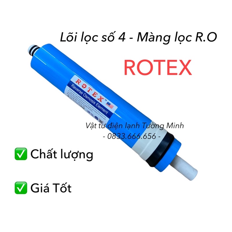 Màng lọc RO ROTEX 13 vòng giá rẻ cho thợ sửa chữa - Lõi lọc số 4 - Màng lọc R.O