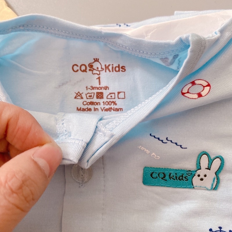 Bộ cộc tay CQ kids chất vải lạnh, co dãn