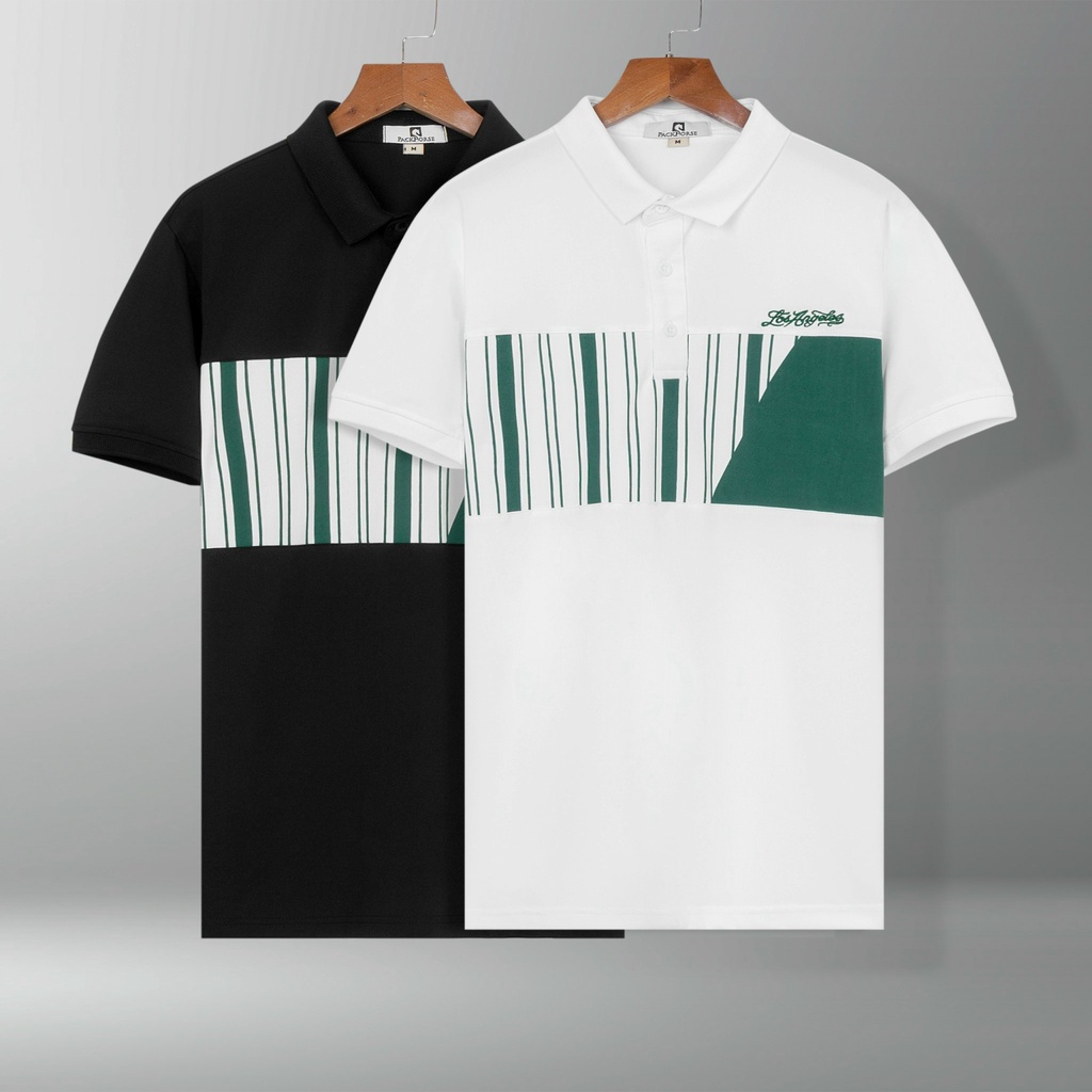 Áo polo nam phối màu Pack A big size 3xl 90kg thoải mái, trẻ trung, thanh lịch