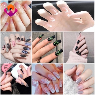 [Hàng mới về] Bộ 24 móng tay giả nhiều màu sắc tùy chọn dành cho nữ