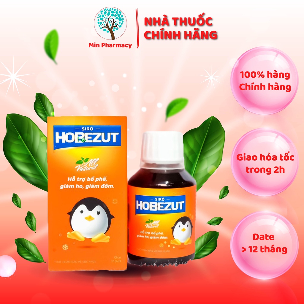 COMBO Siro Ho BEZUT cho bé Giúp bổ phế, long đờm Chai 110ml - Maxpharmacy