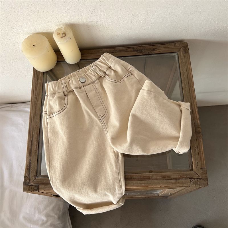 [Babycat Hàng Có Sẵn Quần Dài Cotton Màu Trơn Phong Cách Nhật Bản Hàn Quốc Kích Thước Nhỏ Trung Bình 2022 Cho Bé Trai Và Bé Gái Hàng Mới
