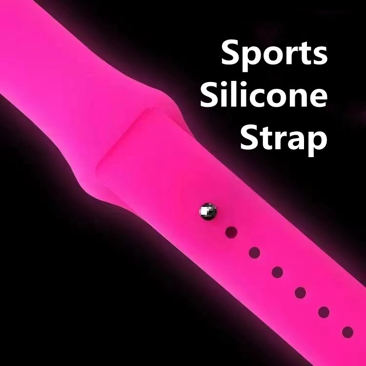 Dây silicone Thay Đổi Màu Dạ Quang Cho Đồng Hồ Thông Minh apple watch7 i watch23456 38mm 40mm 41mm 42mm 44mm 45mm