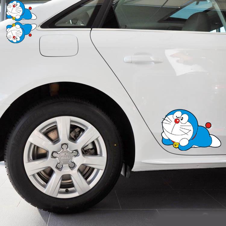 Set 1 Cặp Sticker Doraemon Dán Cửa Sổ Xe Hơi