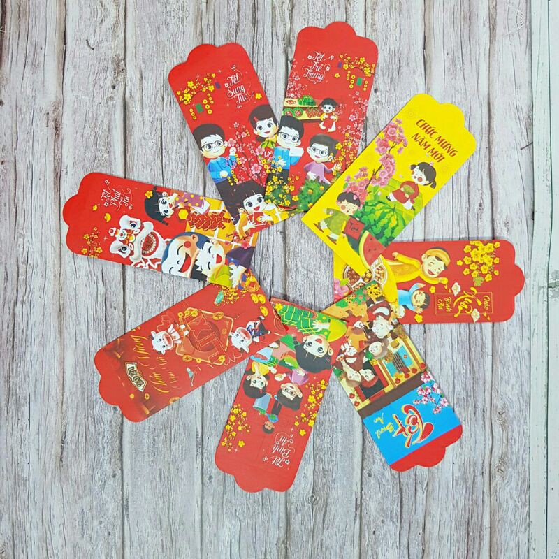 combo 6 lì xì tết 2021