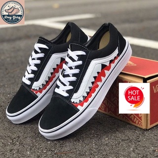 Giày thể thao Vans cá mập, Giày Vans Old Skool răng hàm Cá Mập bản đẹp mới 2022