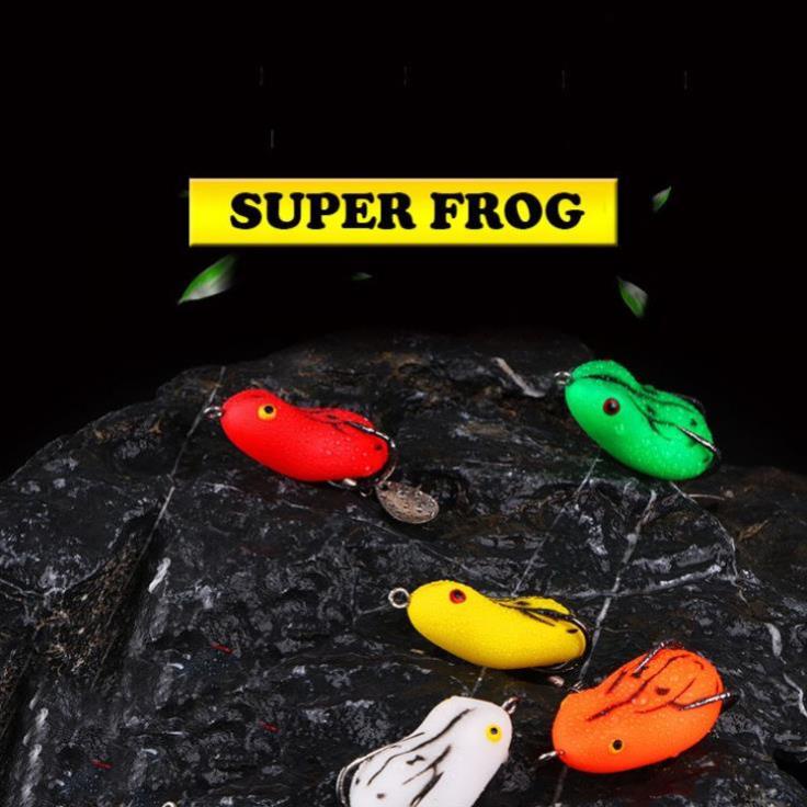 Siêu nhậy  Mồi câu lure nhái hơi có thìa super frog - M01