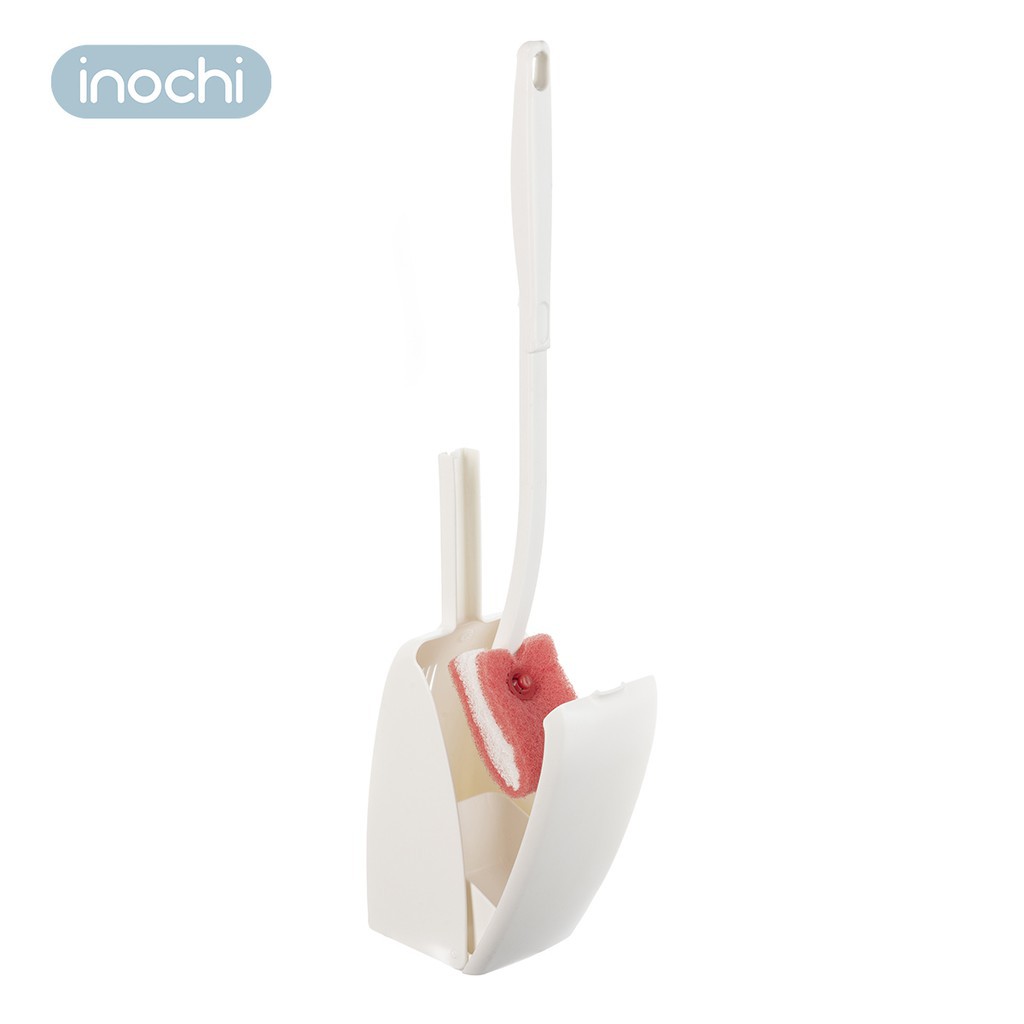 Chổi cọ toilet đầu mút mềm Kirei cao cấp bàn chải chính hãng Inochi Nhật Bản lau cọ nhanh chóng và sạch