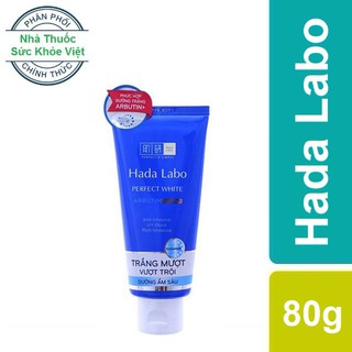 Hada labo perfect white arbutin cleanser - kem rửa mặt dưỡng trắng, rửa sạch dịu nhẹ, dưỡng da trắng mịn, ẩm mịn