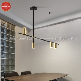 Đèn thả bàn ăn, quầy bar đèn chùm decor nghệ thuật đơn giản hiện đại
