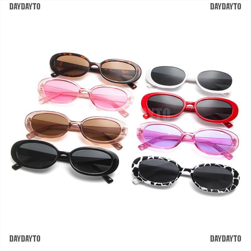 Kính Mát Gọng Oval Phong Cách Retro Thời Trang Cho Nữ