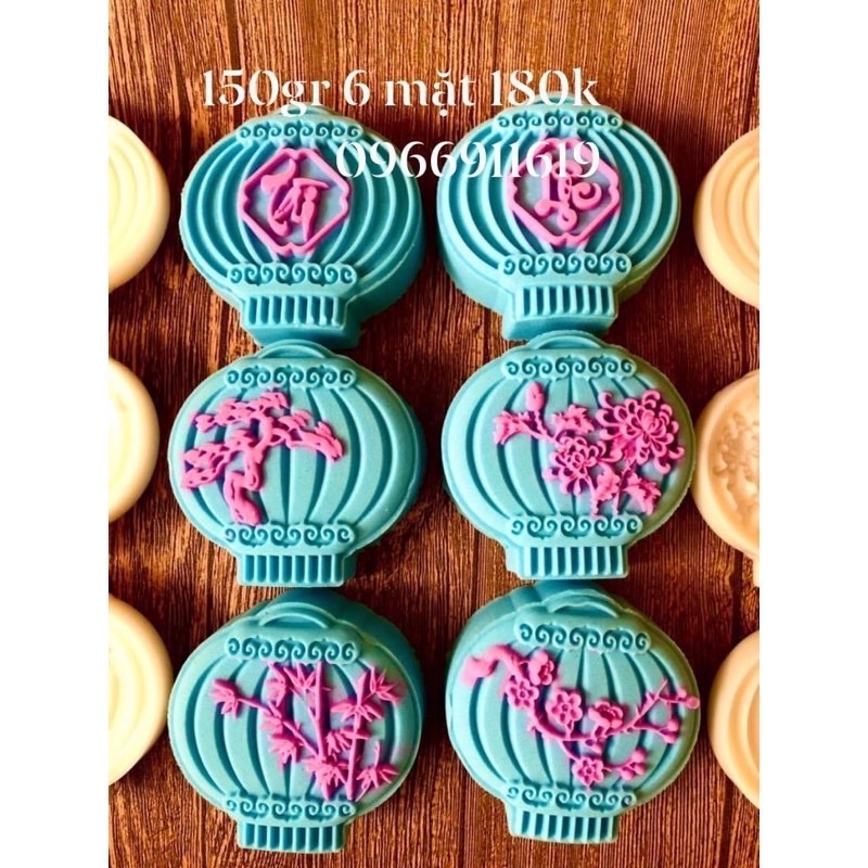 Khuôn trung thu đèn lồng 150gr 6 mặt làm bánh trung thu