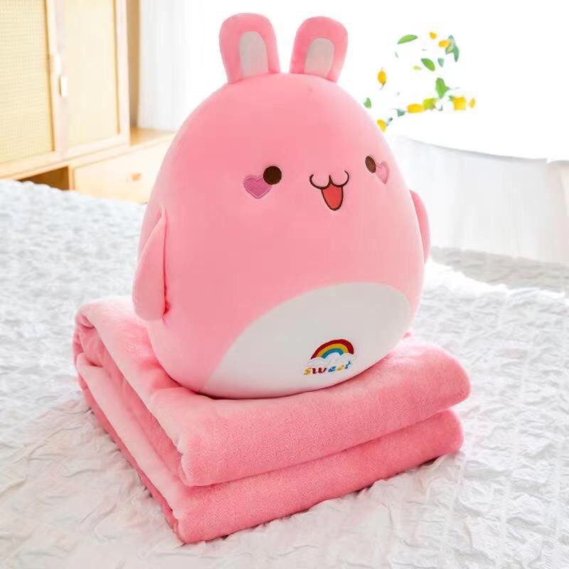 Bộ chăn gối siêu tiện ích thú 6 màu Fhome