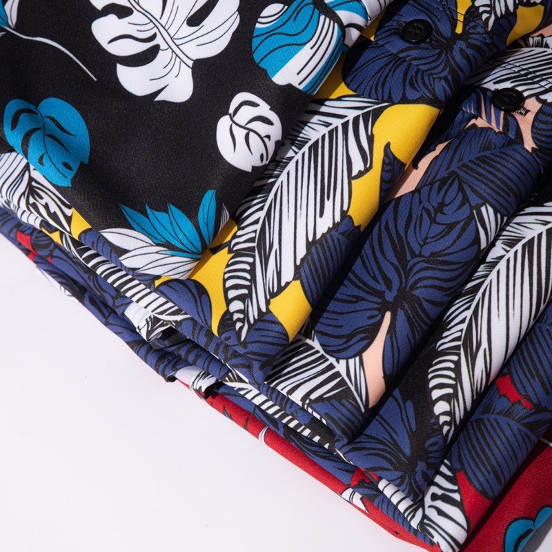 SALE  Áo sơ mi nam tay ngắn hoạ tiết mặc du lịch lễ đẹp