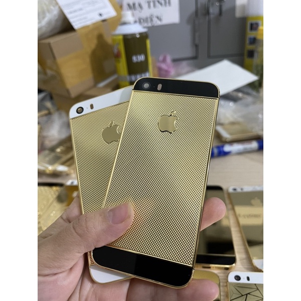 Vỏ iphone 5s/se mạ vàng gold 24k
