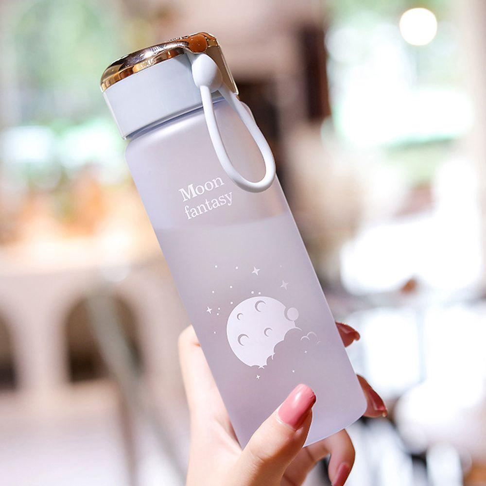 Bình Nhựa Đựng Nước 400ml Chống Rò Rỉ Màu Mờ Đơn Giản Thời Trang