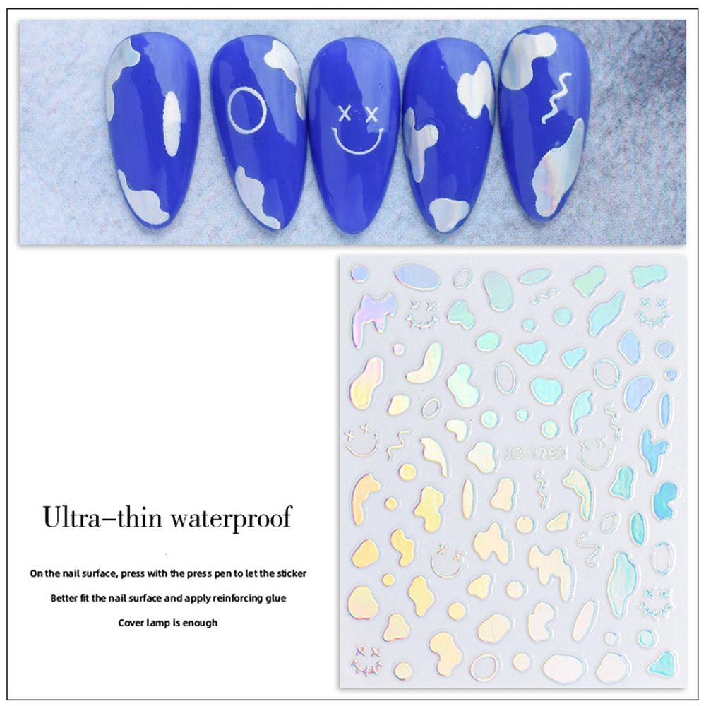Miếng Dán Trang Trí Móng Tay Hình Mặt Cười Dễ Thương|Edge Hình Dán Trang Trí Móng Tay Nghệ Thuật