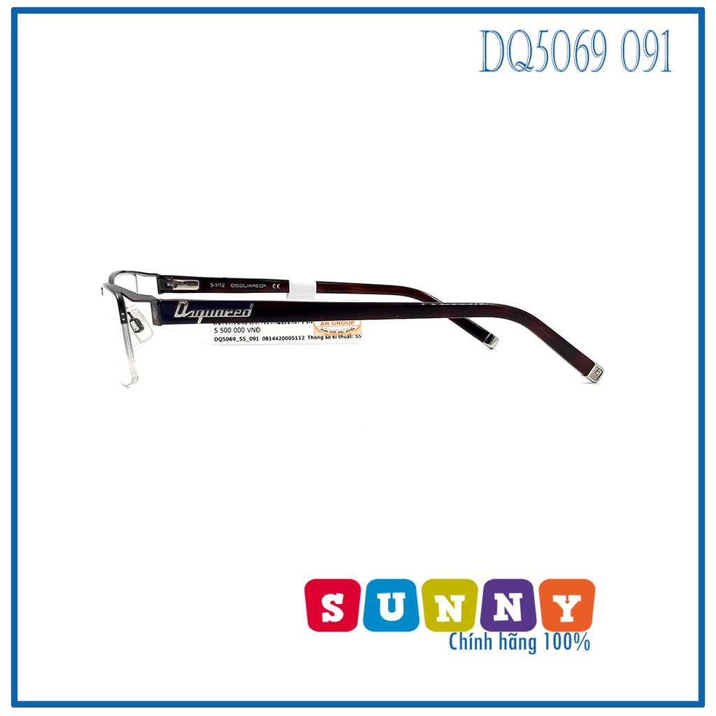 Gọng kính thời trang DSquared2 DQ5069 091 chính hãng, thiết kế dễ đeo bảo vệ mắt