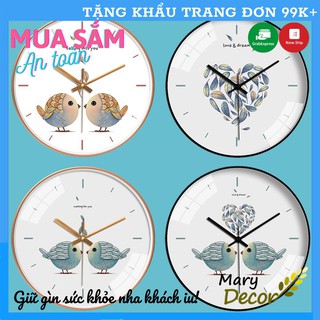 [SALE GIÁ HỦY DIỆT 30cm ] Đồng hồ treo tường quartz cao cấp kim trôi (kim vàng hoặc kim đen ngẫu nhiên)