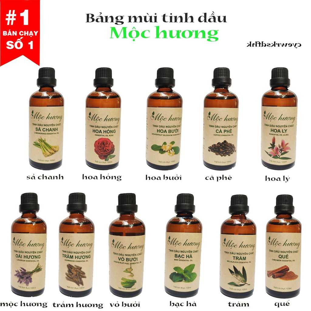 Tinh dầu Mộc Hương nguyên chất 100ml có kiệm đinh | tinh dầu đuổi muỗi