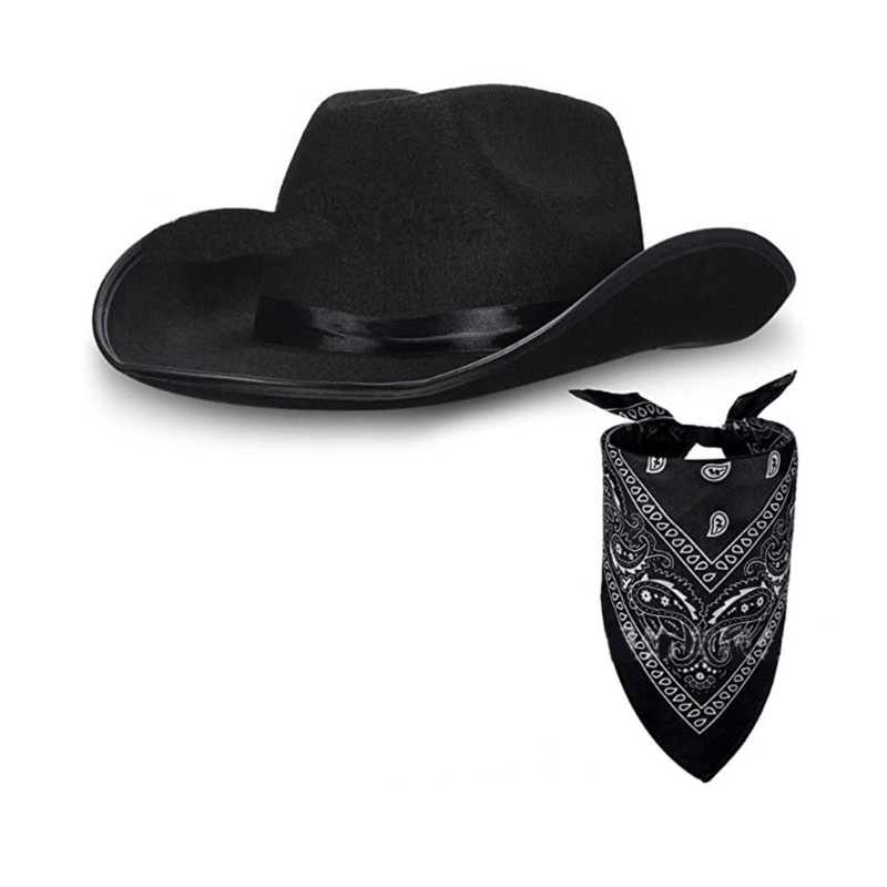 1 Set Mũ Cao Bồi Màu Sắc Đơn Giản Cho Nam Nữ