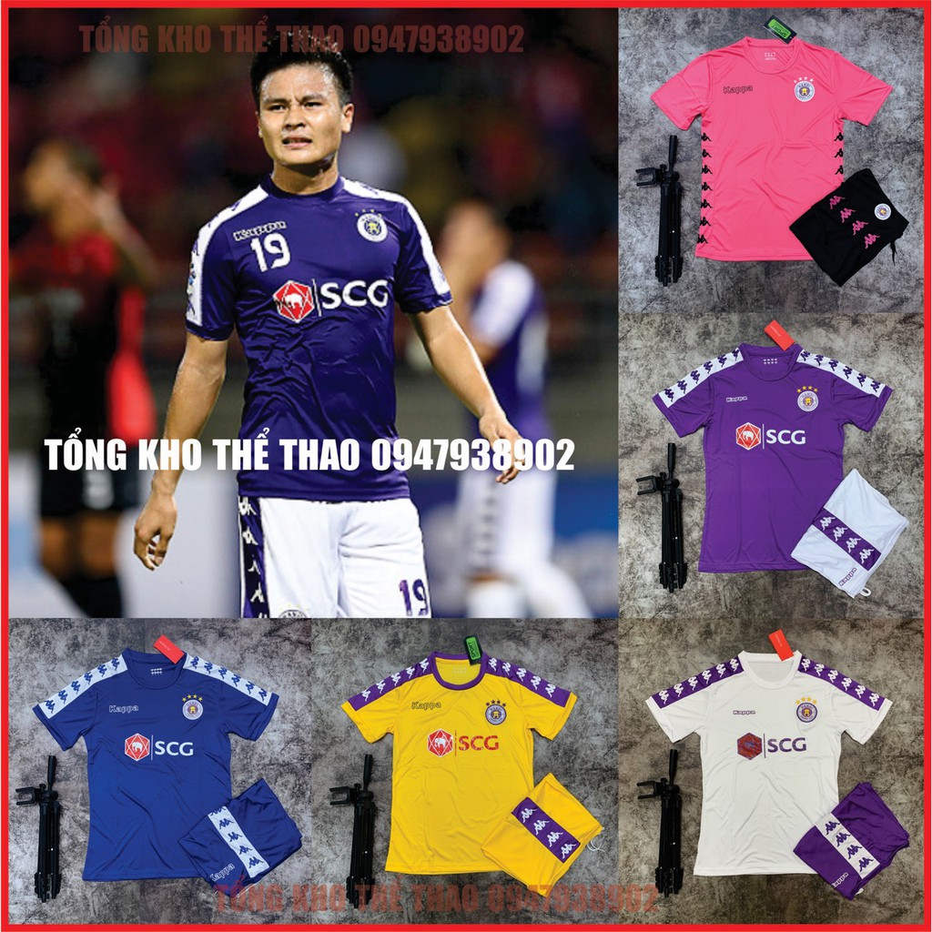 ÁO ĐẤU HÀ NỘI FC QUẦN ÁO BÓNG ĐÁ THUN ĐẸP MỚI 2019