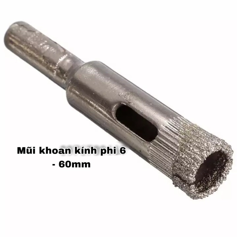 Mũi khoan kính phi 6 - 60mm