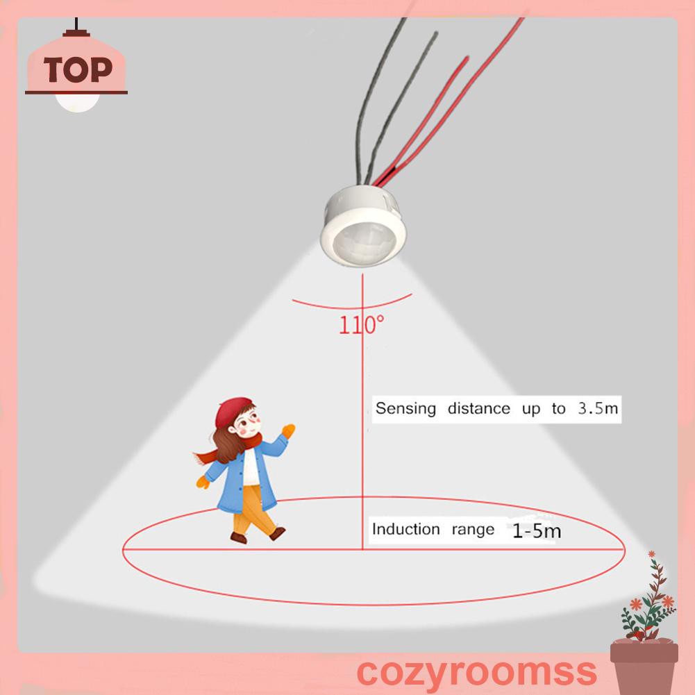 Công Tắc Cảm Biến Hồng Ngoại Gắn Trần Dc 12v 24v