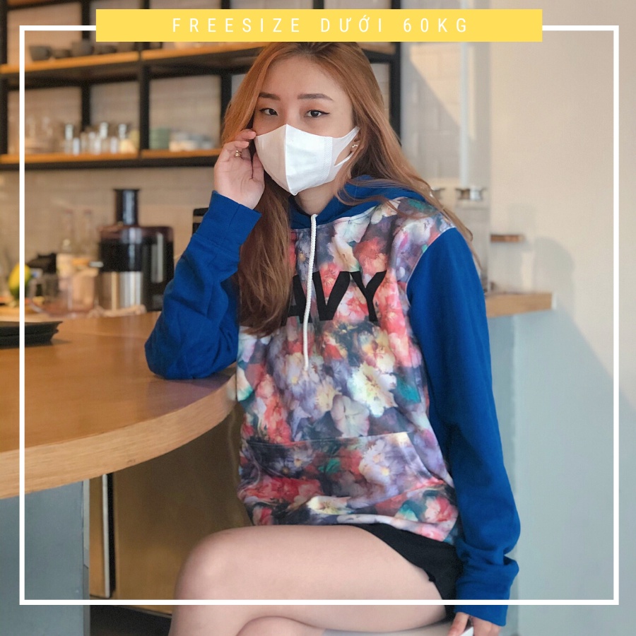 Áo khoác nỉ hoodie : HÀNG GIẢM GIÁ CUỐI NĂM – áo hoodie freesize dưới 55kg dành cho nữ, thun cotton 100%, hình chụp thật