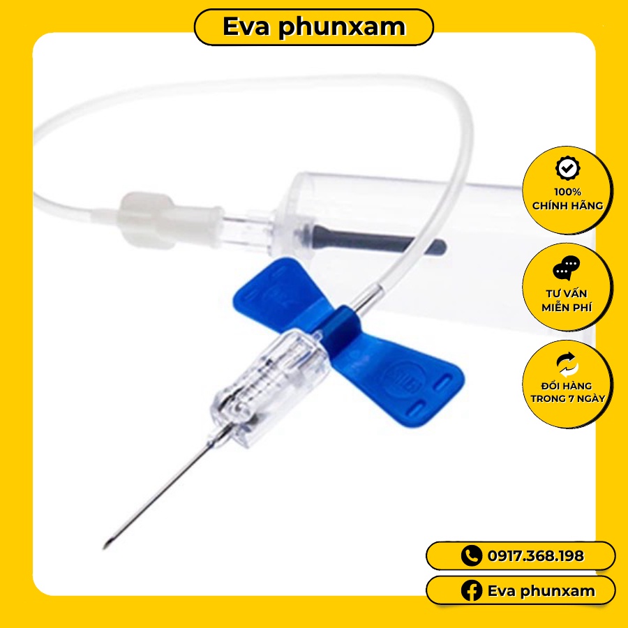 Kim bướm 23G truyền tĩnh mạch lấy máu  cho người lớn dùng trong y tế thẫm mỹ viện