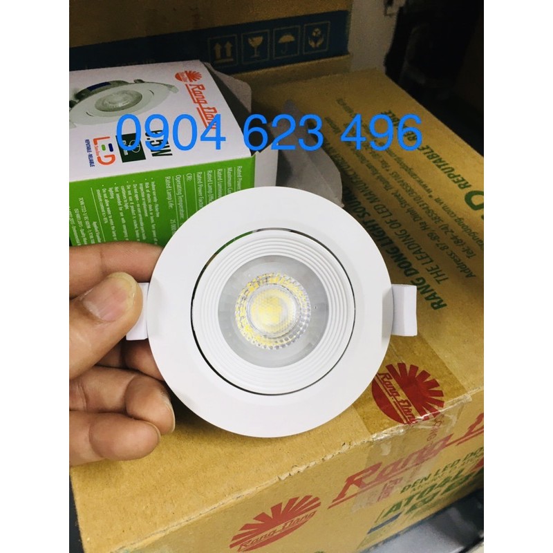 Đèn LED Âm trần Downlight Xoay góc rạng động
