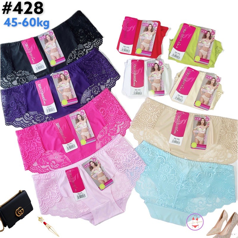 Quần lót su đúc phối ren mềm mại thoáng mát siêu xinh MS415428