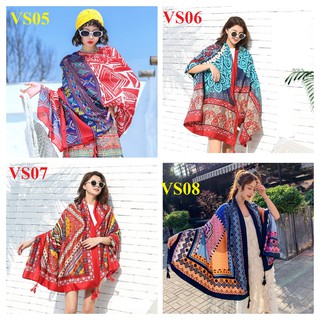 (HÀNG LOẠI 1-CHẤT VISO) KHĂN CHOÀNG BOHO ĐI BIỂN, DU LỊCH