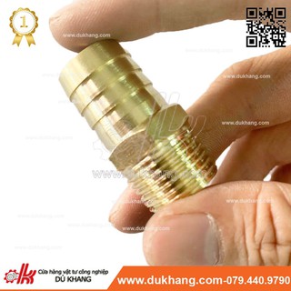 Nối thau đuôi chuột ren ngoài 34mm