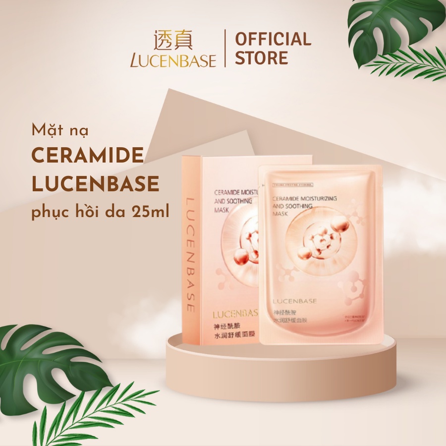 Miếng lẻ mặt nạ phục hồi da Ceramide LUCENBASE 25ml