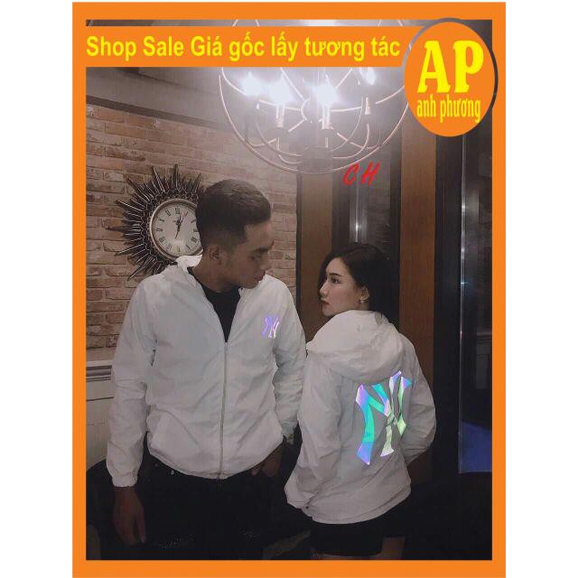 Áo khoác gió N Y phản quang bảy màu | BigBuy360 - bigbuy360.vn