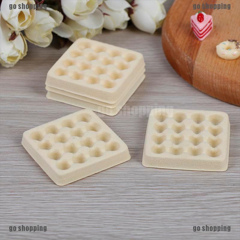 {go shopping}5 Pcs Dollhouse toy model miniature food playing mini empty egg tray