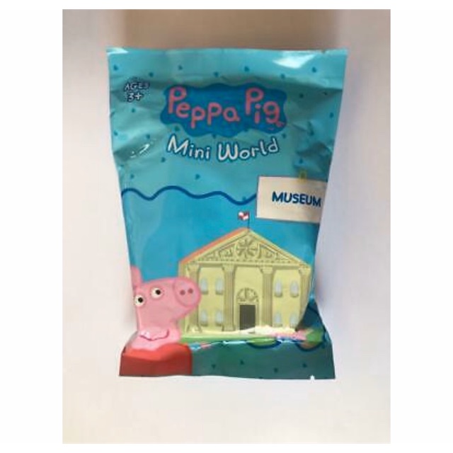 Set mô hình mini Peppa Pig chính hãng chủ đề Viện Bảo Tàng