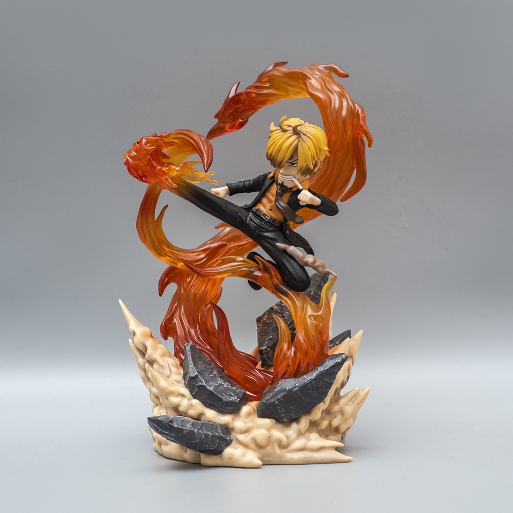 Mô hình One Piece Sanji Hắc Cước cao 22cm, mô hình One Piece Figure Sanji băng Mũ Rơm Haki Shop