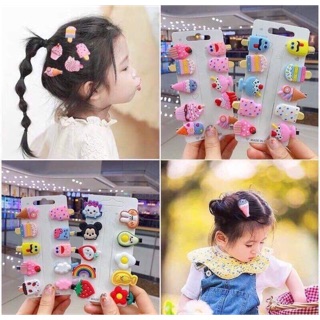 Set 10 kẹp tóc dễ thương