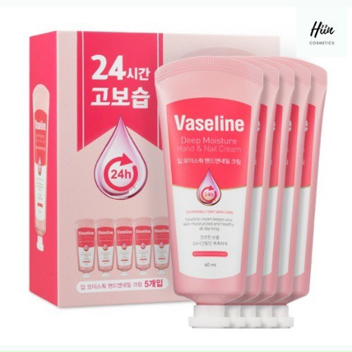 Kem dưỡng da tay Vaseline Deep Moisture Hand & Nail Cream 60ml