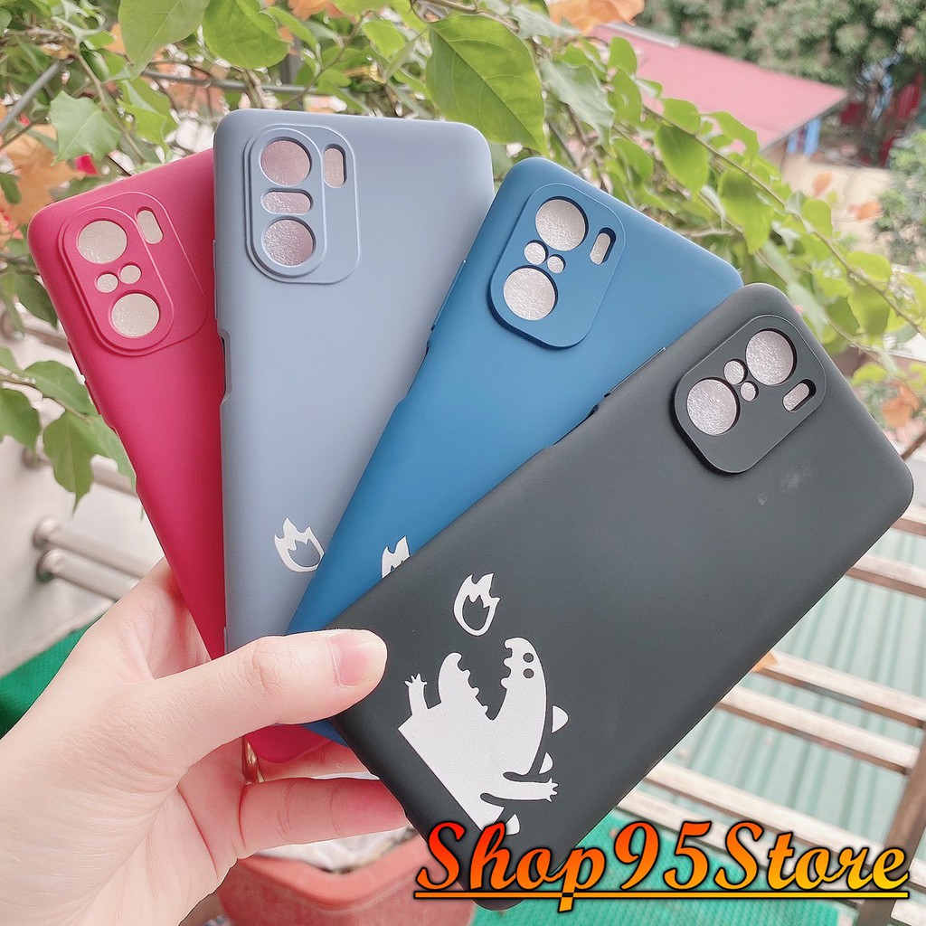 Ốp chống bẩn cao cấp logo khủng long Redmi K40 / K40 pro / F3 K30 K20 / k20 pro K30 pro / k30 ultra